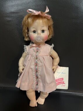 Madame Alexander Sweet Tears Pink Dress Doll With Pacifier